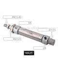 factory direct sale MA stainless steel cylinder 25*25/50/75/100/125/150/200/250/300-S-CA